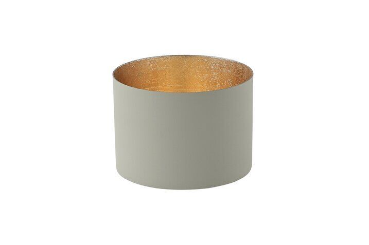 Chennai Windlicht M cool grey/gold