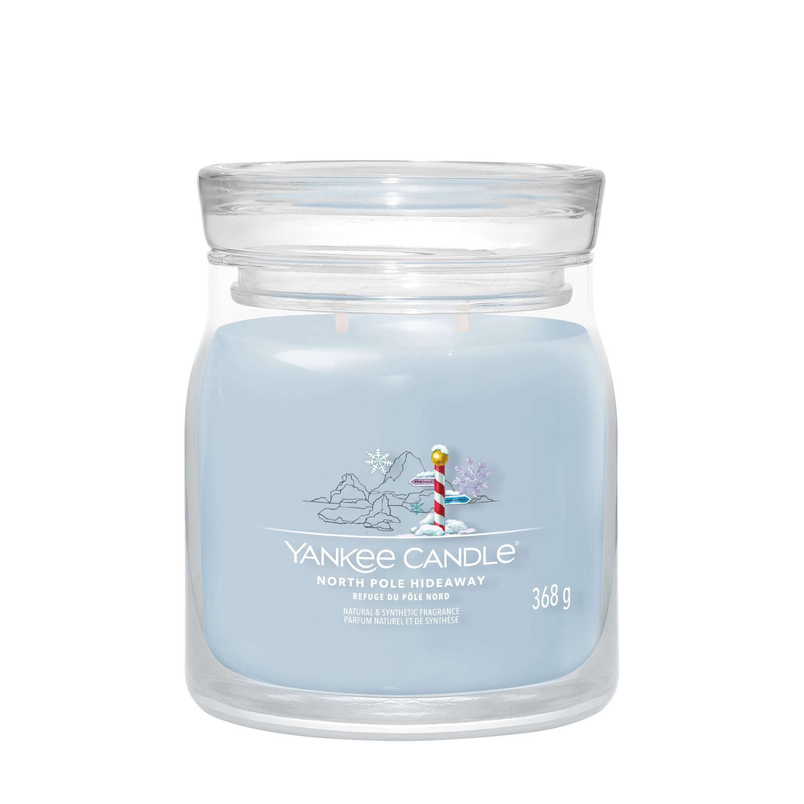 North Pole Hideaway Signature Medium Jar 368g 2-Docht Krug