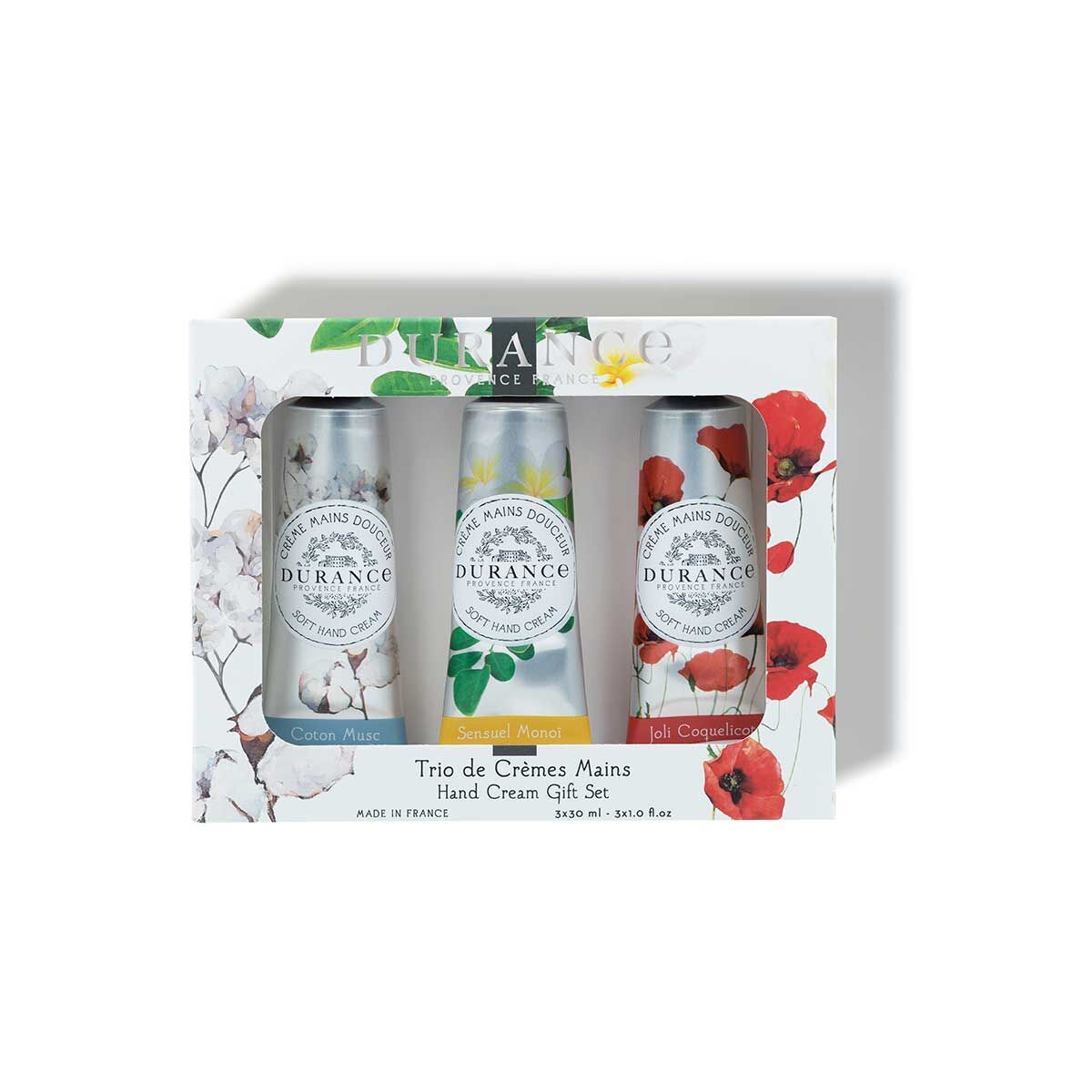 Trio Set Handcreme 30ml Kräuterig, Pflanze, Flasche, Kann, Zinn