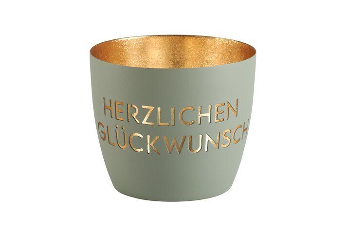 1121904030_1920x1920 Madras Windlicht M Herzlichen Glückwunsch flanell/gold