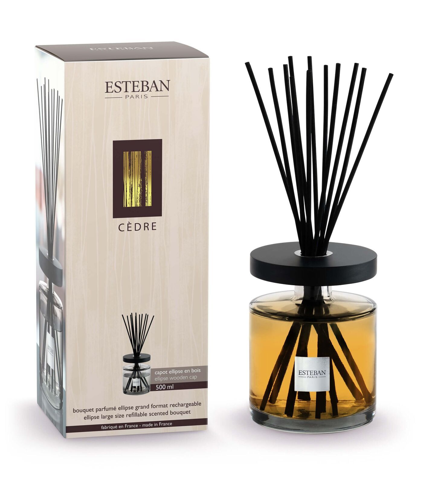 Cedre Bukett Ellipse 500ml Flasche, Weihrauch, Rauchrohr, Kosmetik, Parfüm