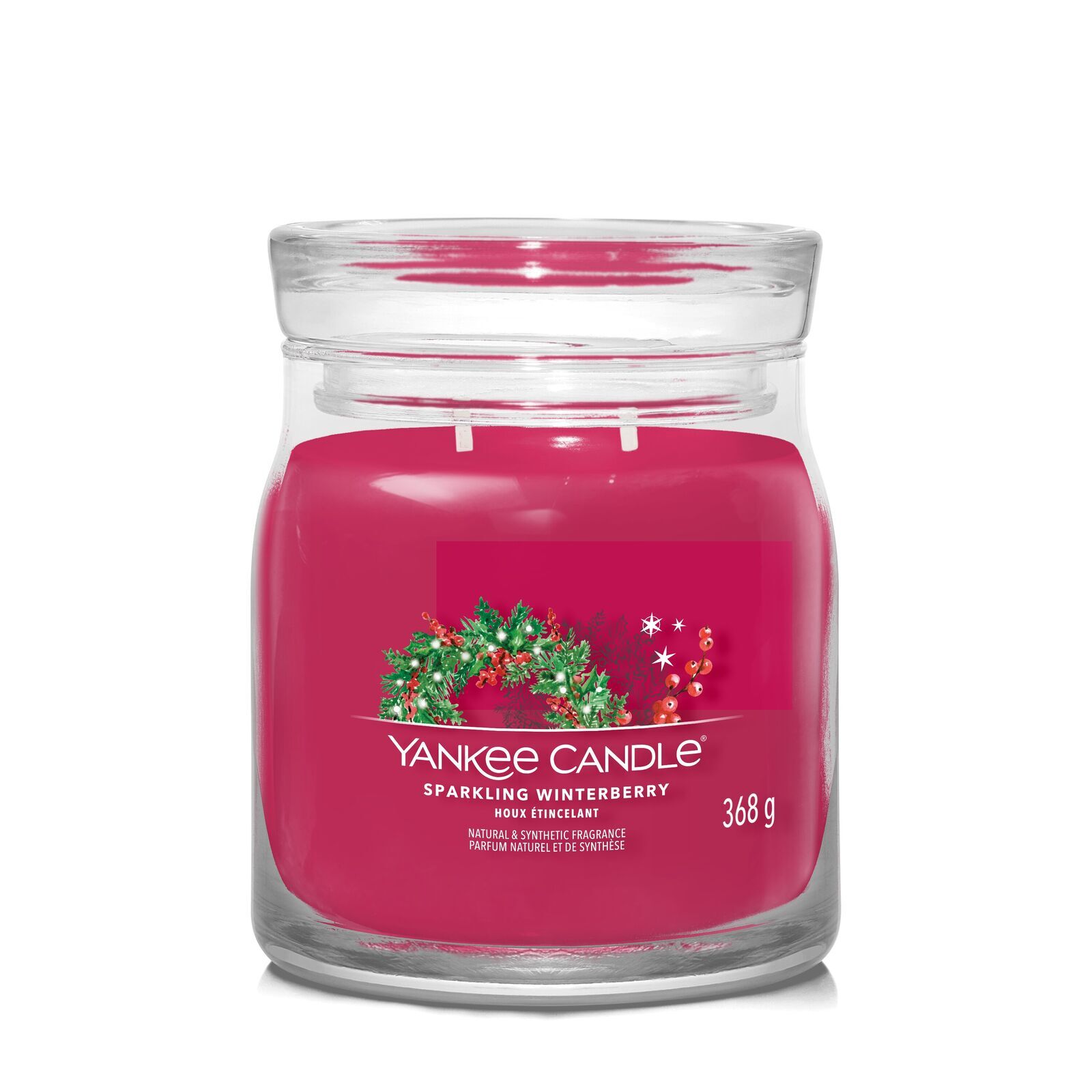 Sparkling Winterberry Signature Medium Jar 368g 2-Docht