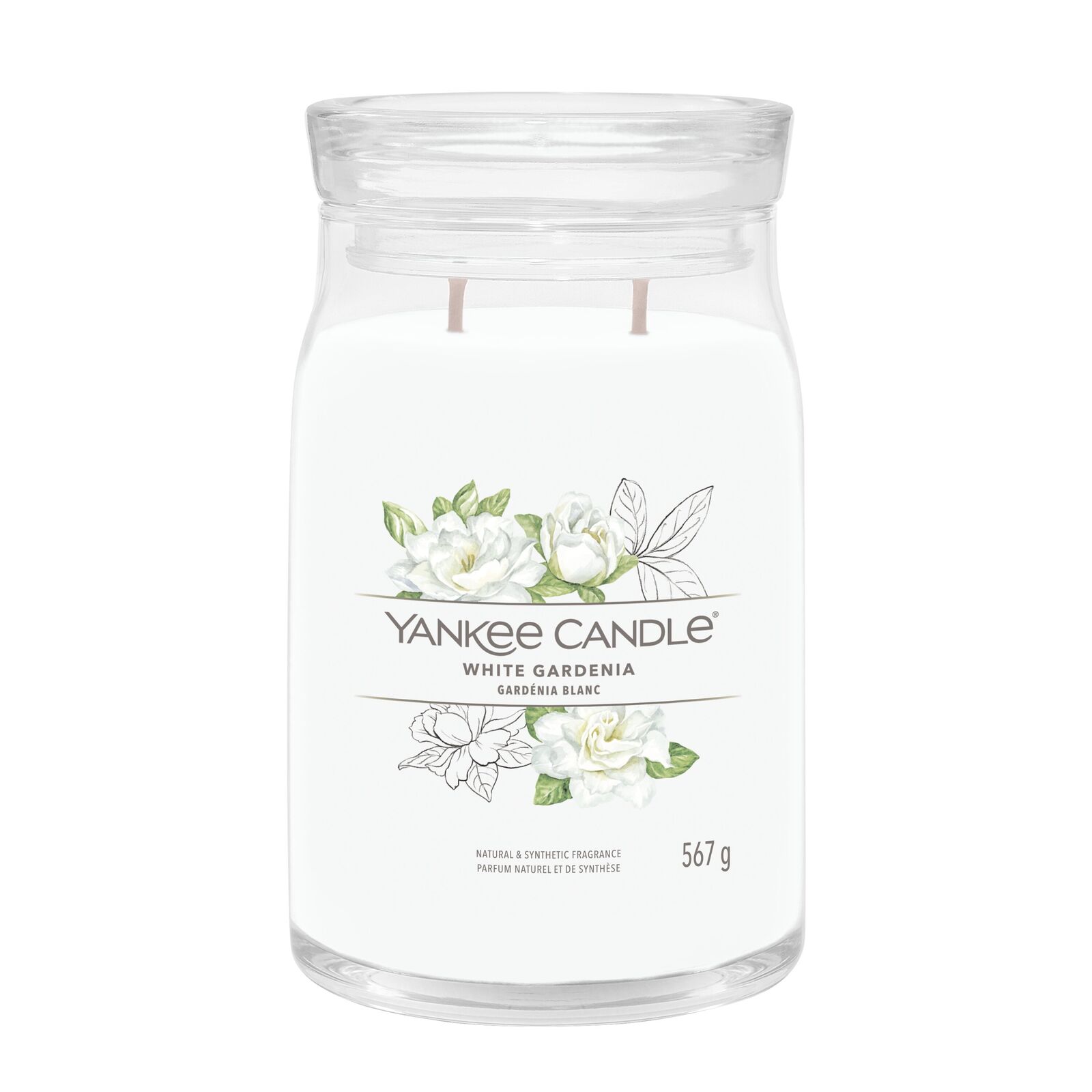 White Gardenia Signature Large Jar 567g 2-Docht