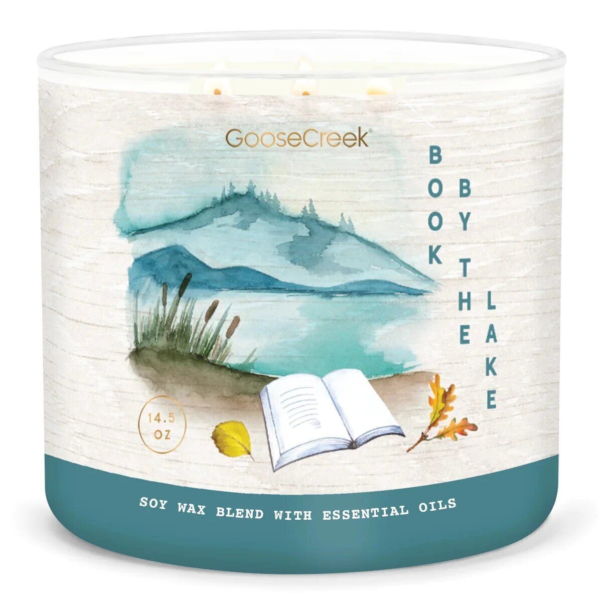 book-by-the-lake-3-docht-kerze-411g Book By The Lake 411g (3-Docht)