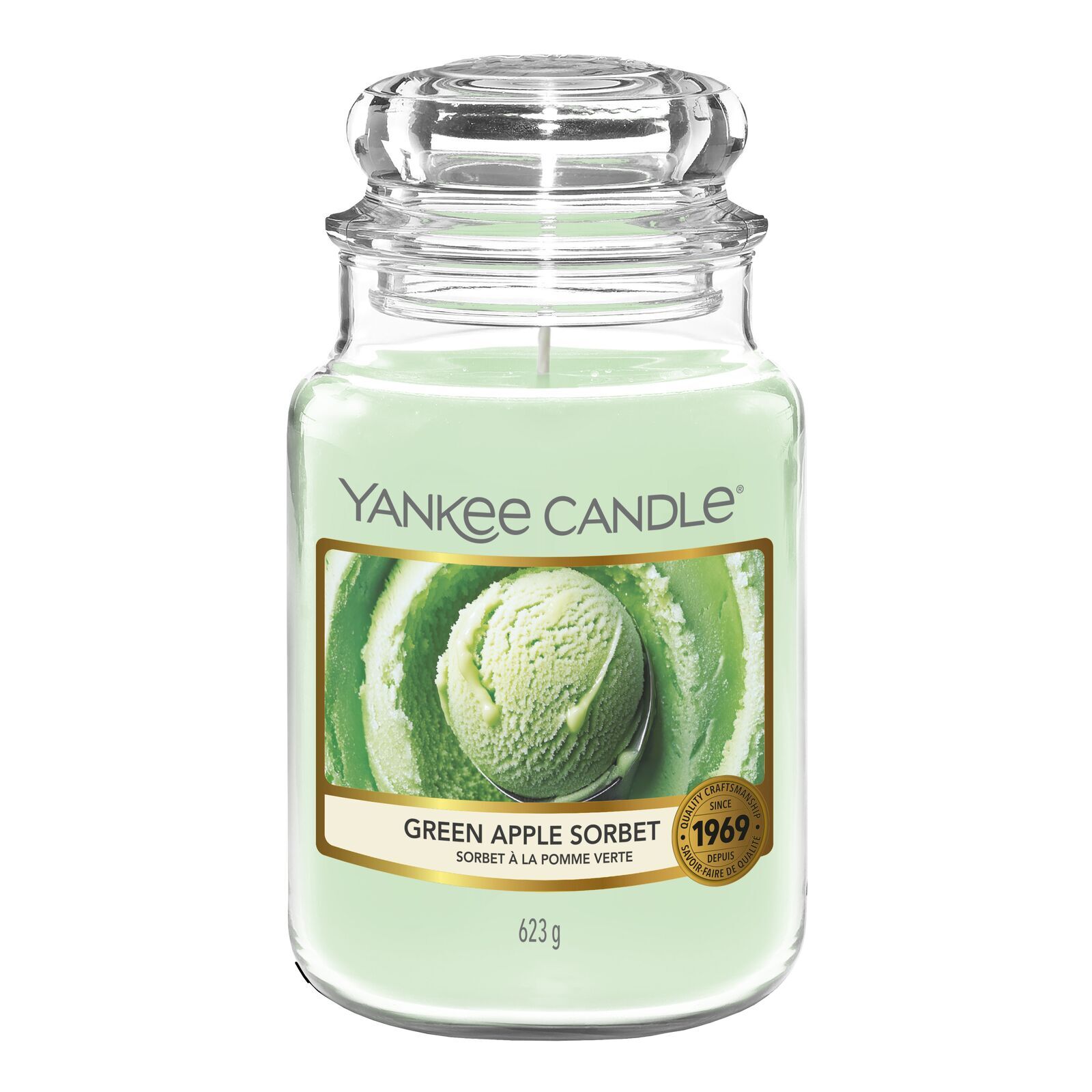 Green Apple Sorbet 623g Krug, Flasche, Nachtisch, Essen, Eiscreme