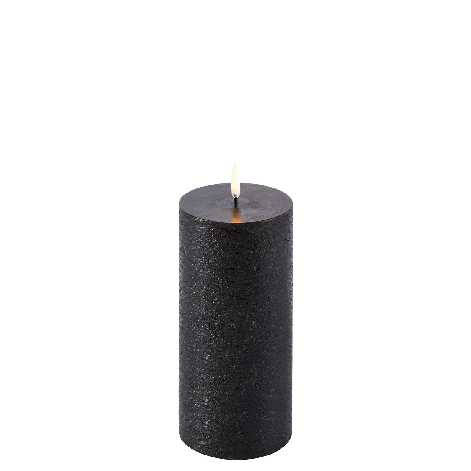 Uyuni LED Stumpenkerze 7,8x15cm Forest Black