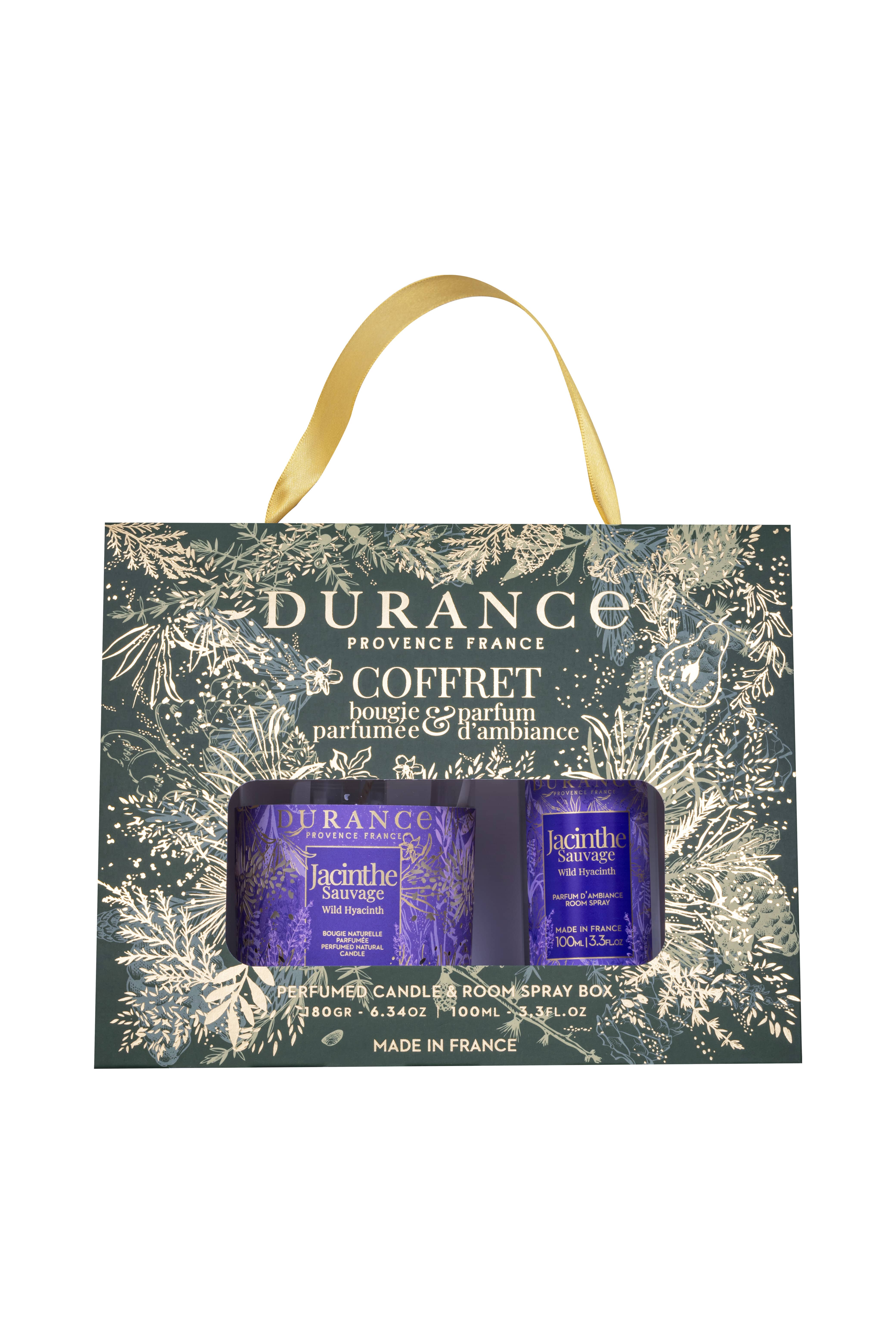 Wilde Hyazinthe Duftkerze 180g & Raumspray 100ml Tasche, Zubehör, Handtasche, Klebeband, Flasche