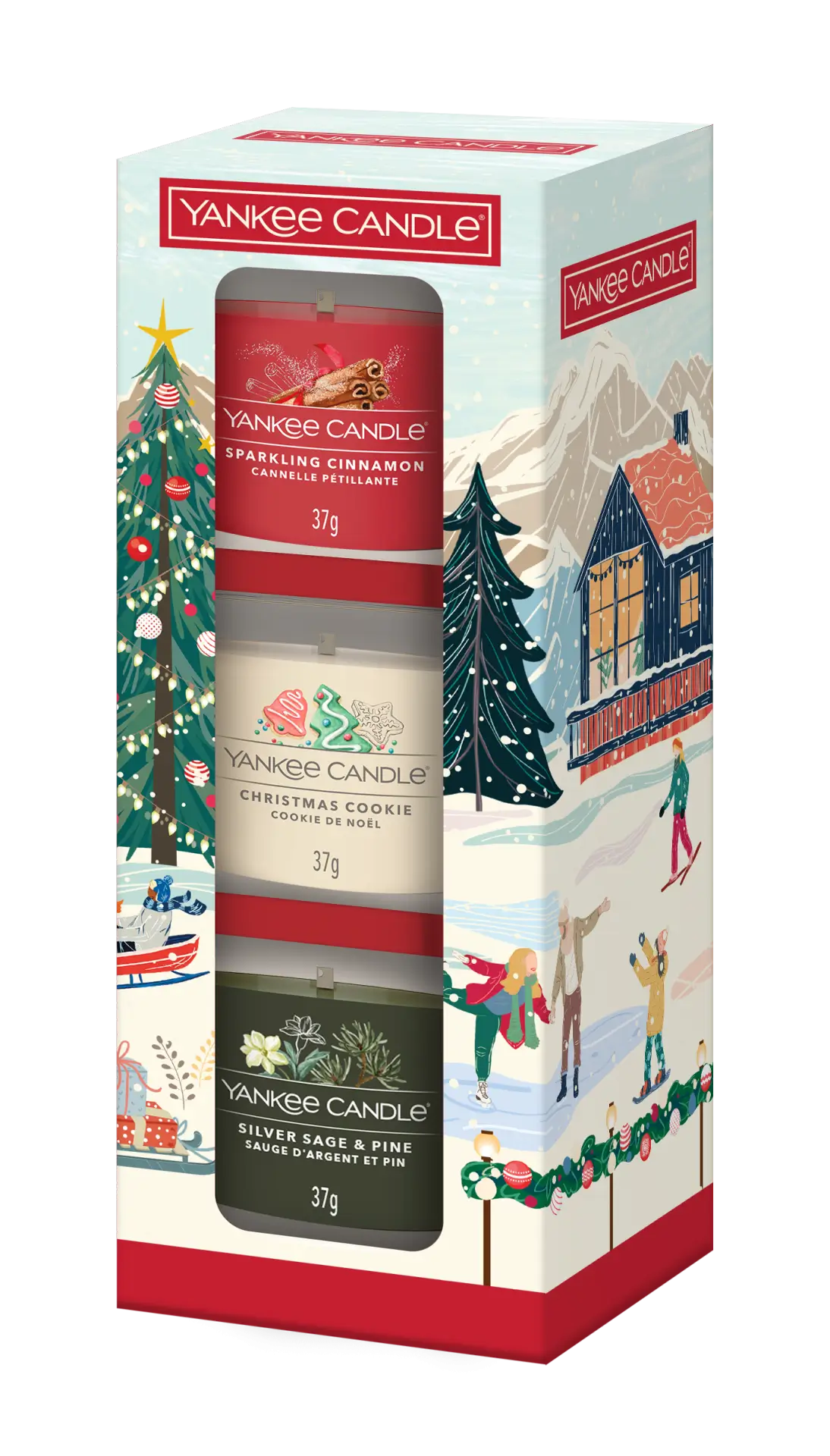 3 Glasvotivkerzen à 37g Geschenkset Christmas Classics 3 Glasvotivkerzen à 37g Geschenkset Christmas Classics