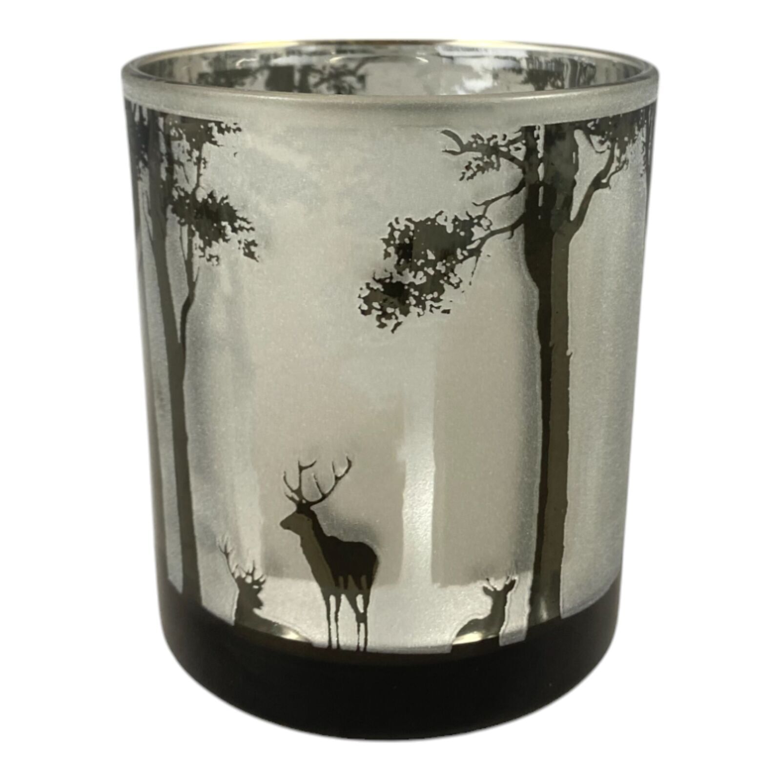 Windlicht Waldesnacht 8cm Pokal, Töpferei, Antilope, Wildtiere, Hirsch