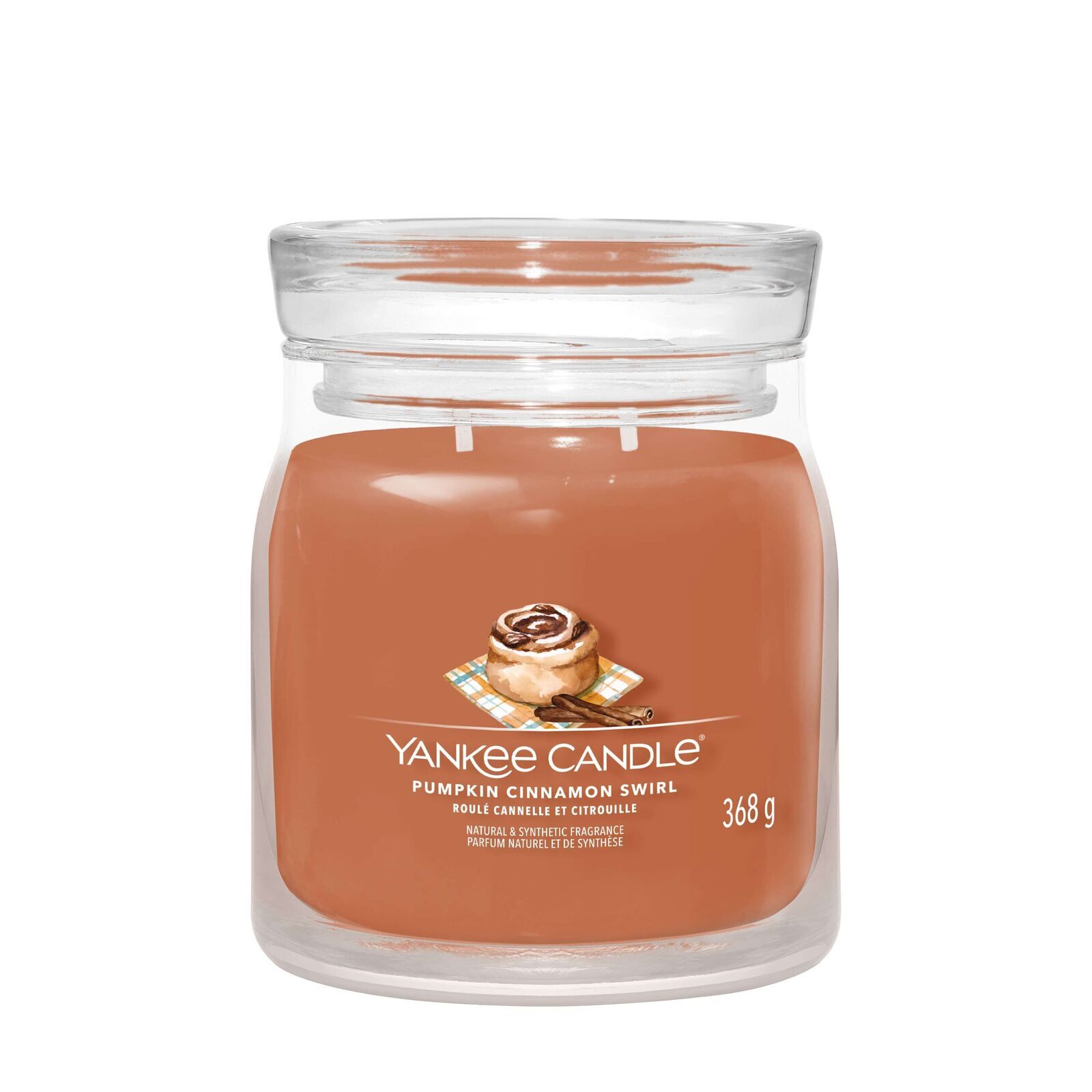 Pumpkin Cinnamon Swirl Signature Medium Jar 368g 2-Docht Krug, Essen, Ketchup