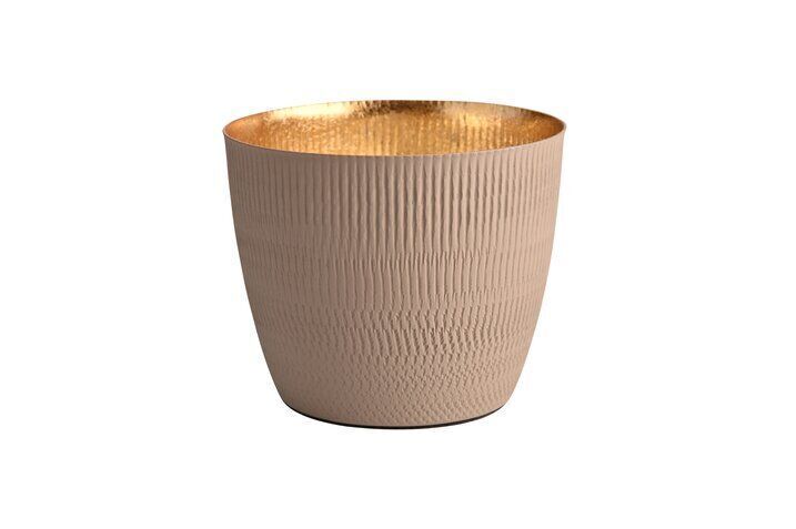Madras Windlicht M Struktur sandstone