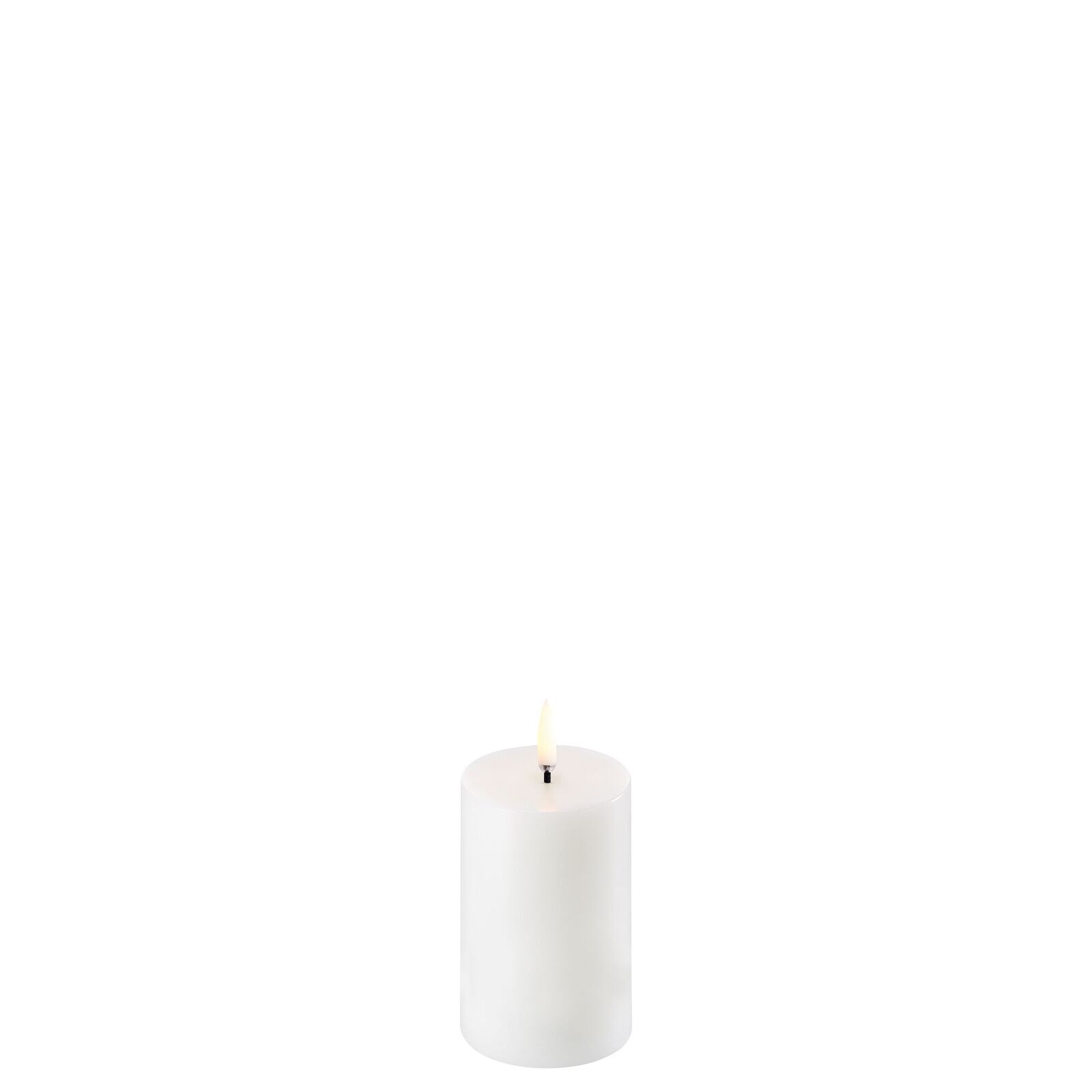 Uyuni LED Stumpenkerze 5x7,5cm nordic white