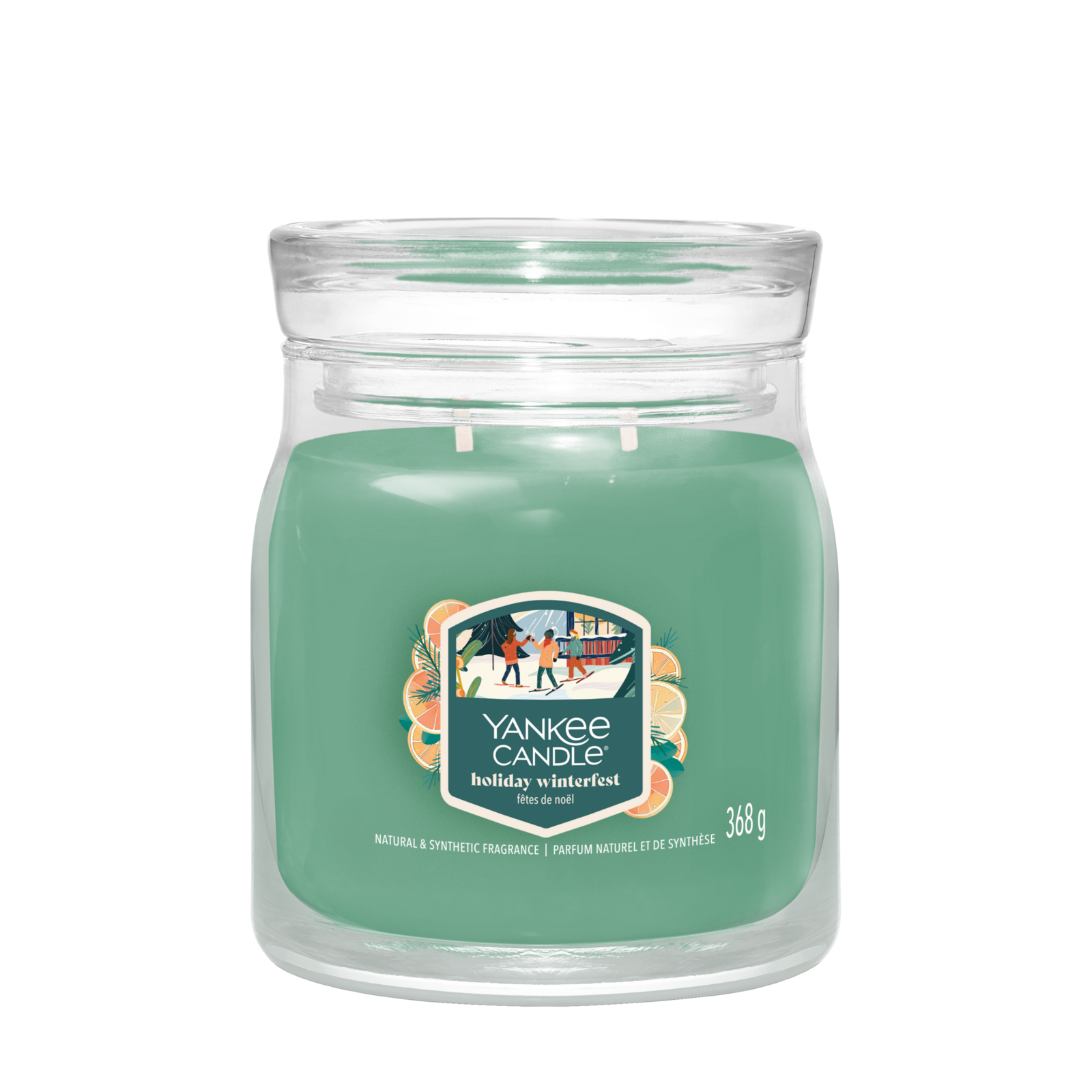 Holiday Winterfest Signature Medium Jar 368g 2-Docht