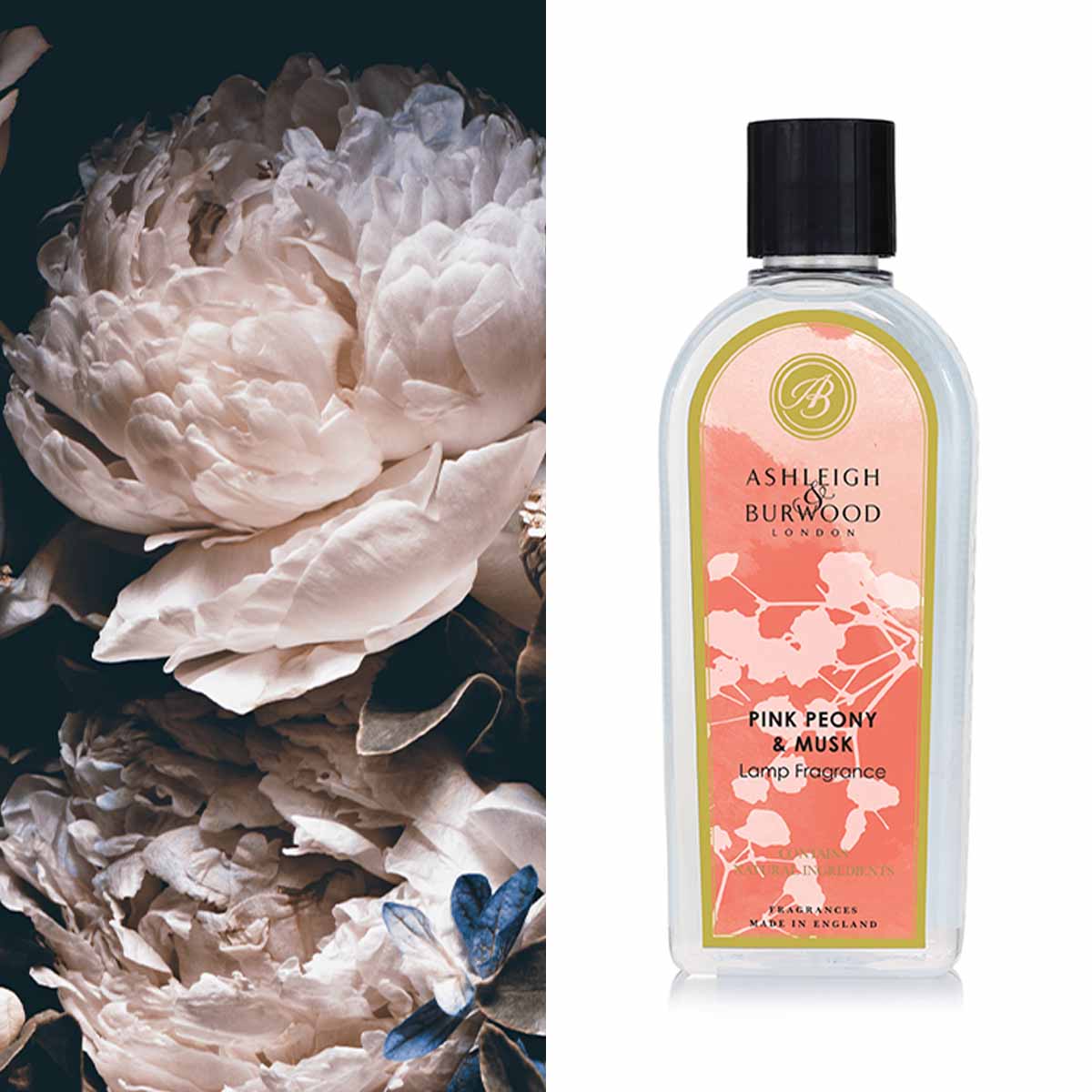 Pink Peony & Musk 250ml Duftlampenöl Nachfüller Flasche, Lotion, Kosmetik, Parfüm, Blume