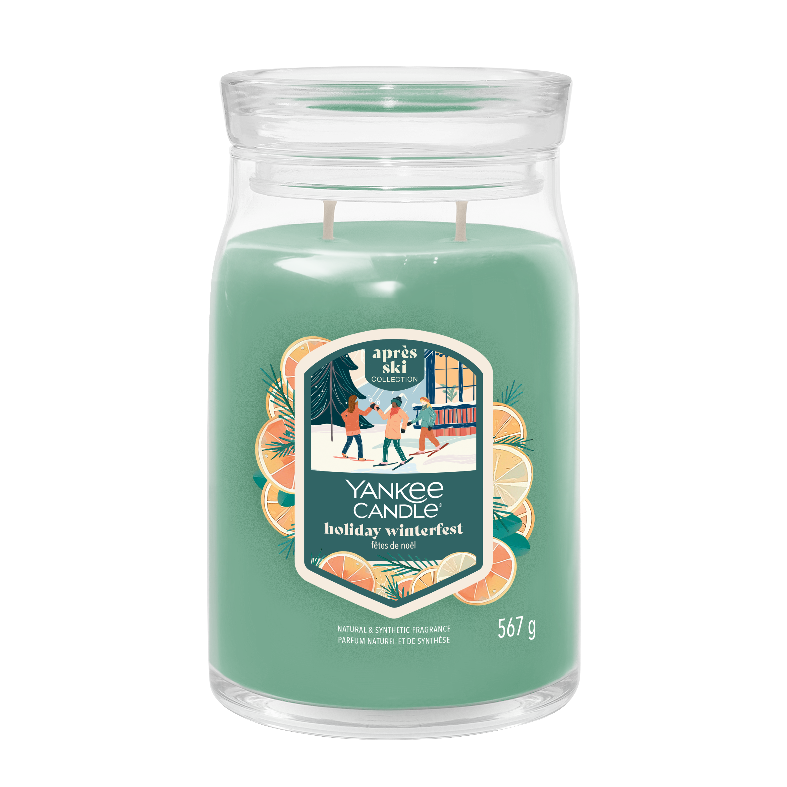 Holiday Winterfest Signature Large Jar 567g 2-Docht Holiday Winterfest Signature Large Jar 567g 2-Docht