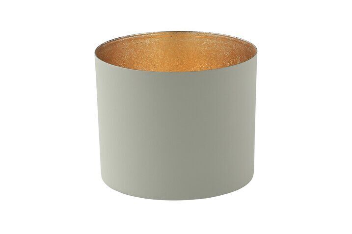 Chennai Windlicht L cool grey/gold