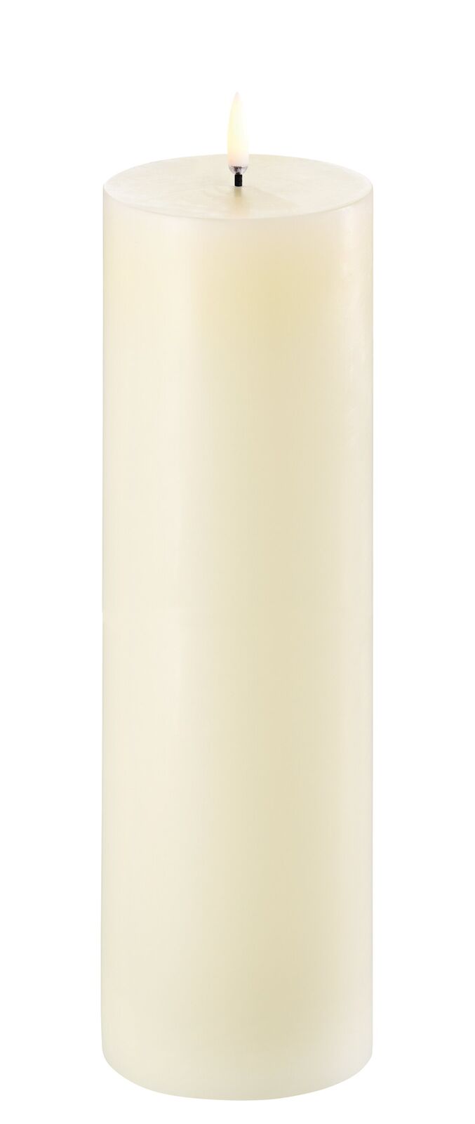 Uyuni LED Stumpenkerze 7,8x25cm ivory