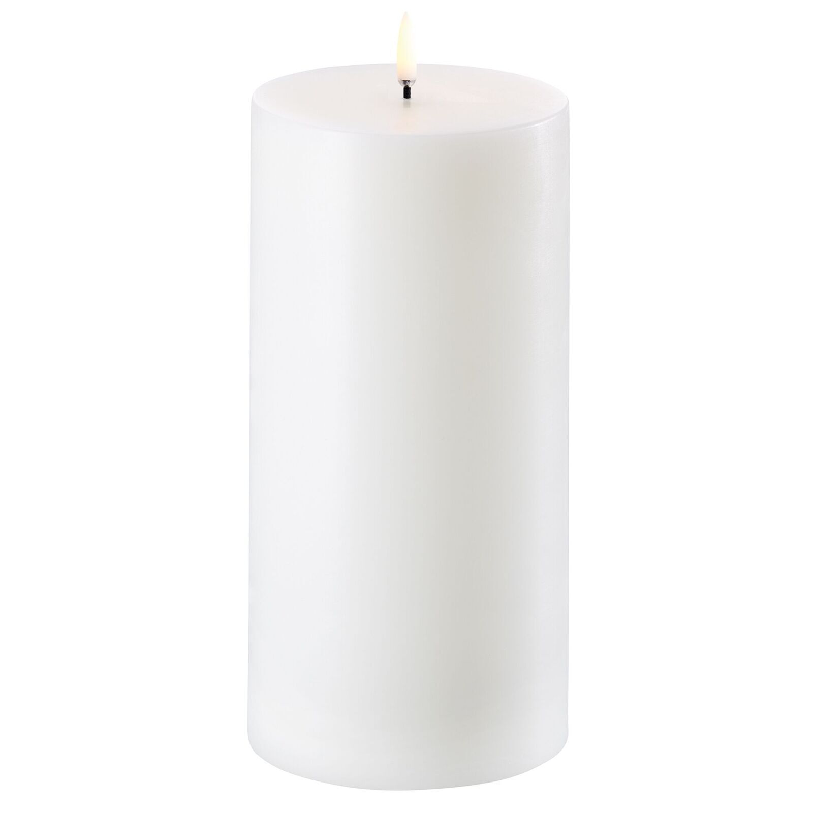 Uyuni LED Stumpenkerze 10x20cm nordic white