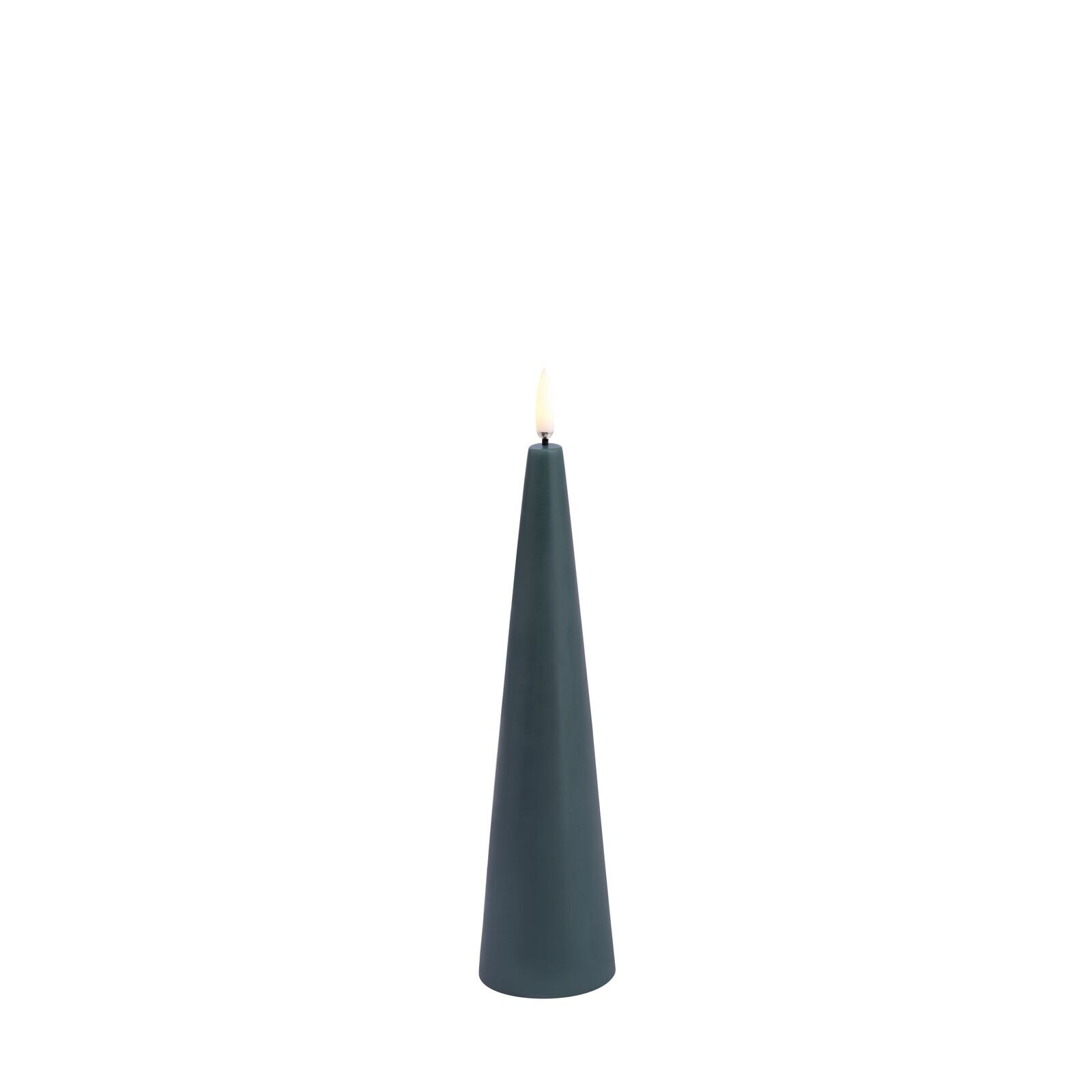 Uyuni LED Cone Candle 21,5cm Pine Green