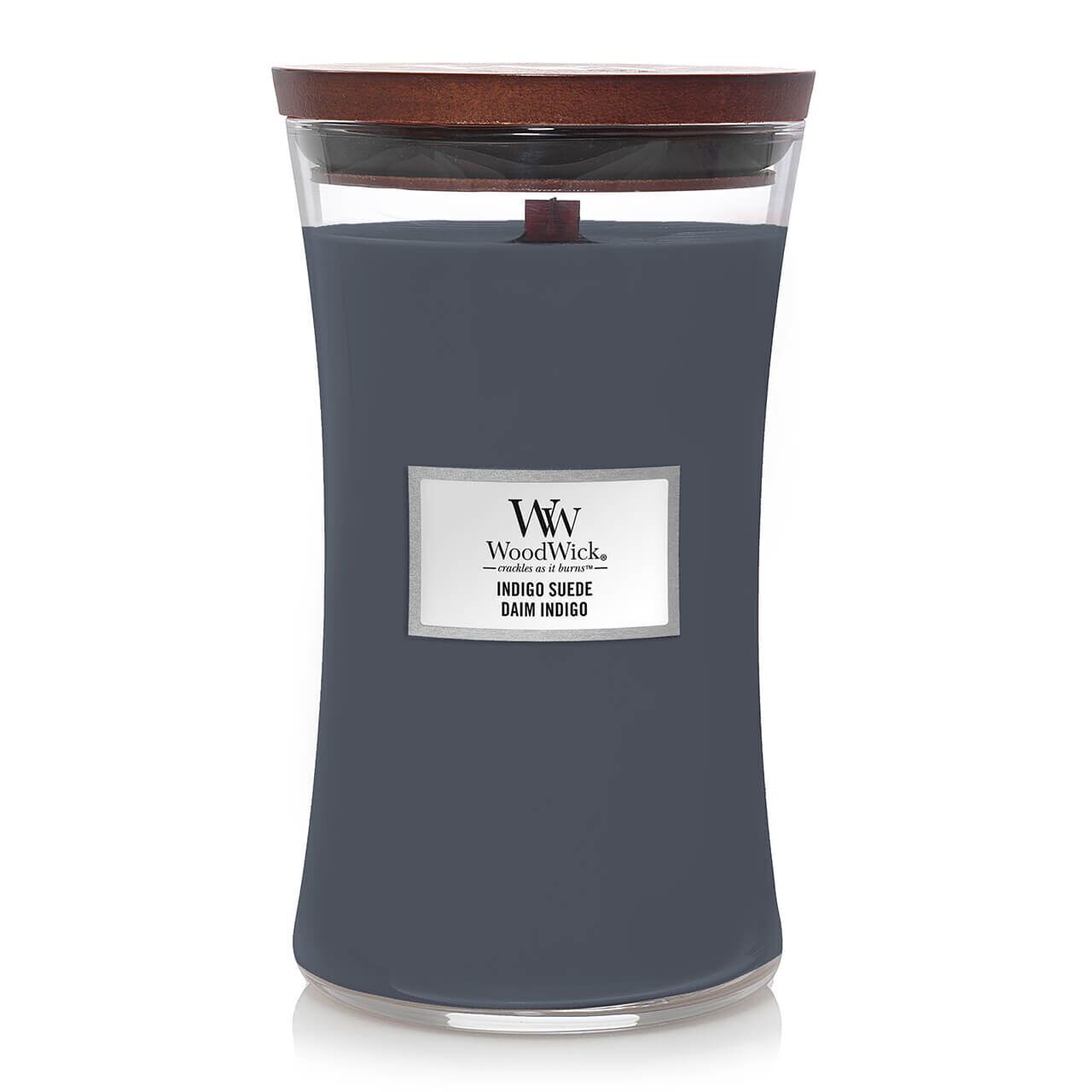 large-jar-candles Indigo Suede 610g