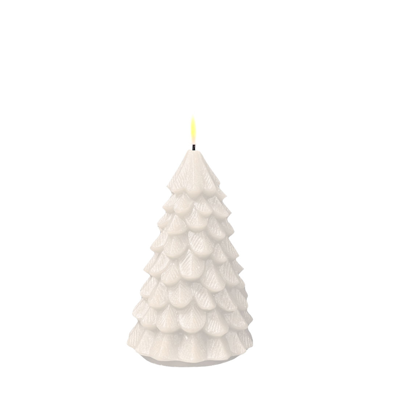 Weihnachtsbaum LED Kerze Weiß 16cm
