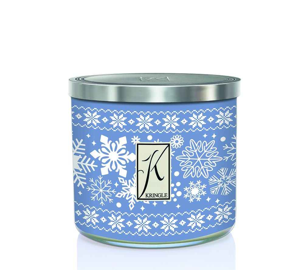 Blankets & Snowflakes 396g Tumbler 3-Docht Krug, Kunst, Porzellan, Töpferei, Zinn