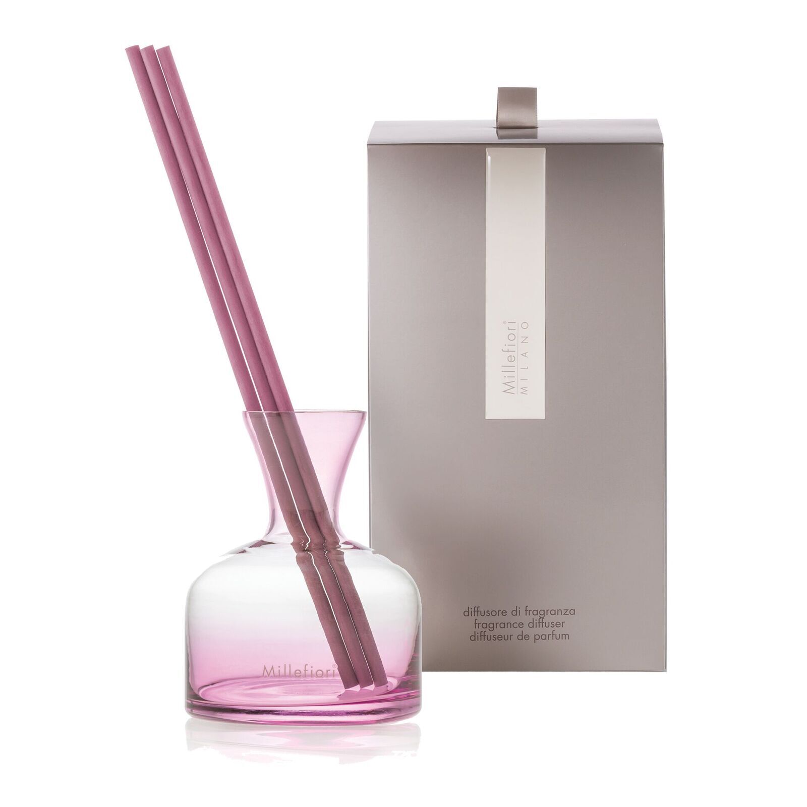 90VAPI Reed Diffuser Glas Vase rosa
