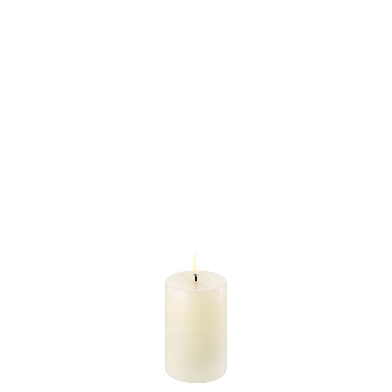 Uyuni LED Stumpenkerze 5x7,5cm ivory
