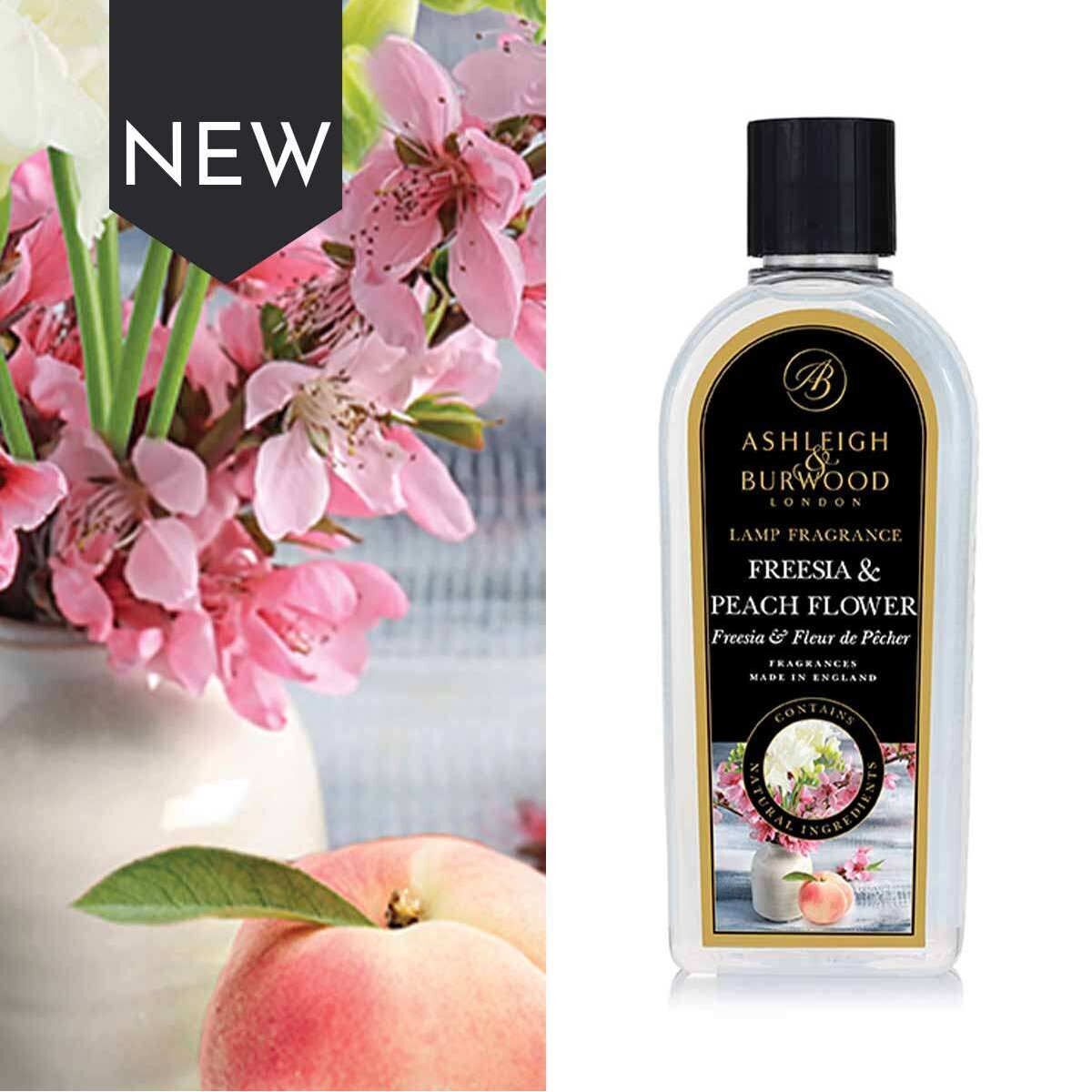 Freesia & Peach Flower 500ml Duftlampenöl Nachfüller Flasche, Blume, Blütenblatt, Parfüm, Obst