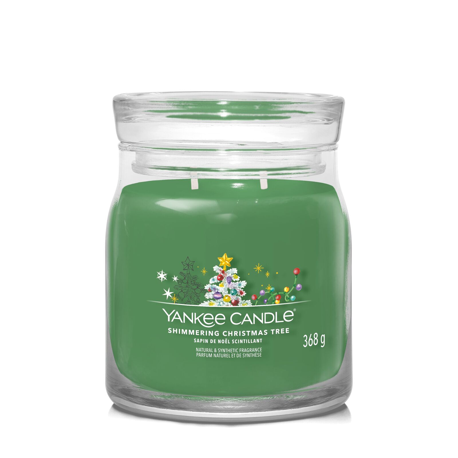Shimmering_Christmas_Tree_Medium-1 Shimmering Christmas Tree Signature Medium Jar 368g 2-Docht