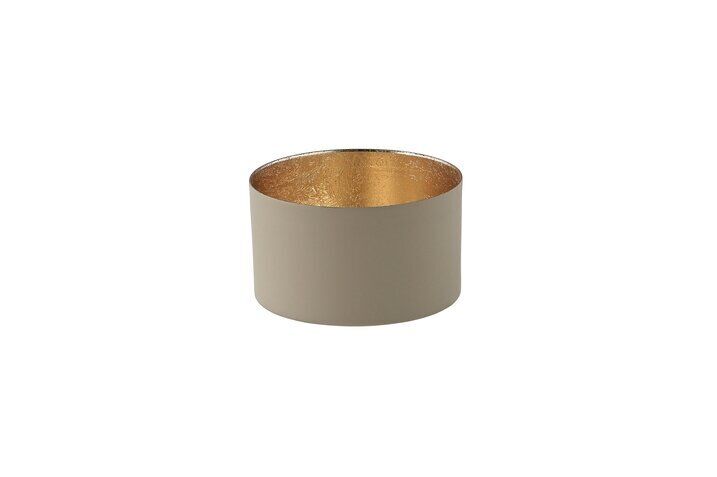 Chennai Windlicht S sandstone/gold