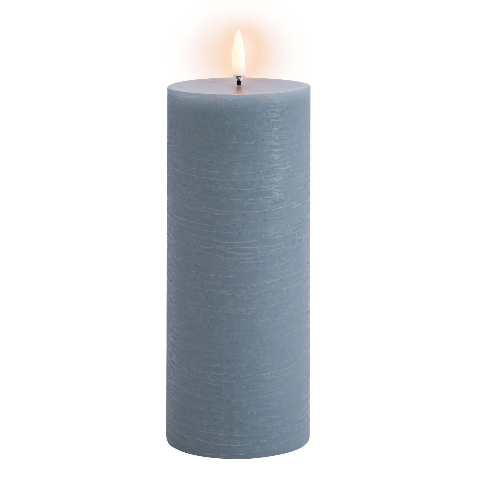 Uyuni-UL-PI-HB-C78020-Coloured-Pillar-Candles-large Uyuni LED Stumpenkerze 7,8x20cm rustic hazy blue