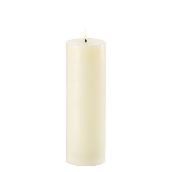 Uyuni LED Stumpenkerze 7,3 x 22cm ivory