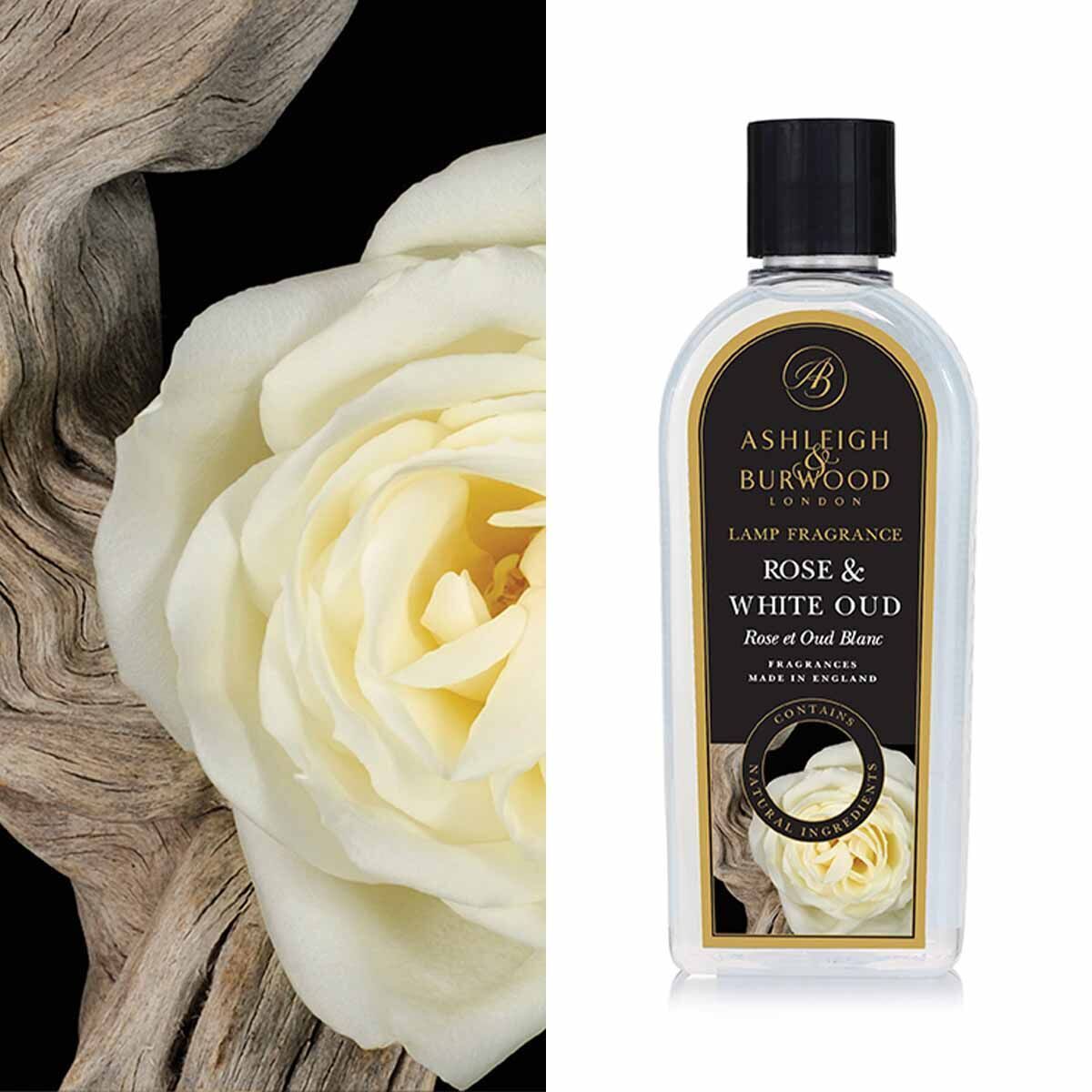 Rose & White Oud 500ml Duftlampenöl Nachfüller Blume, Rose, Flasche, Blütenblatt, Parfüm