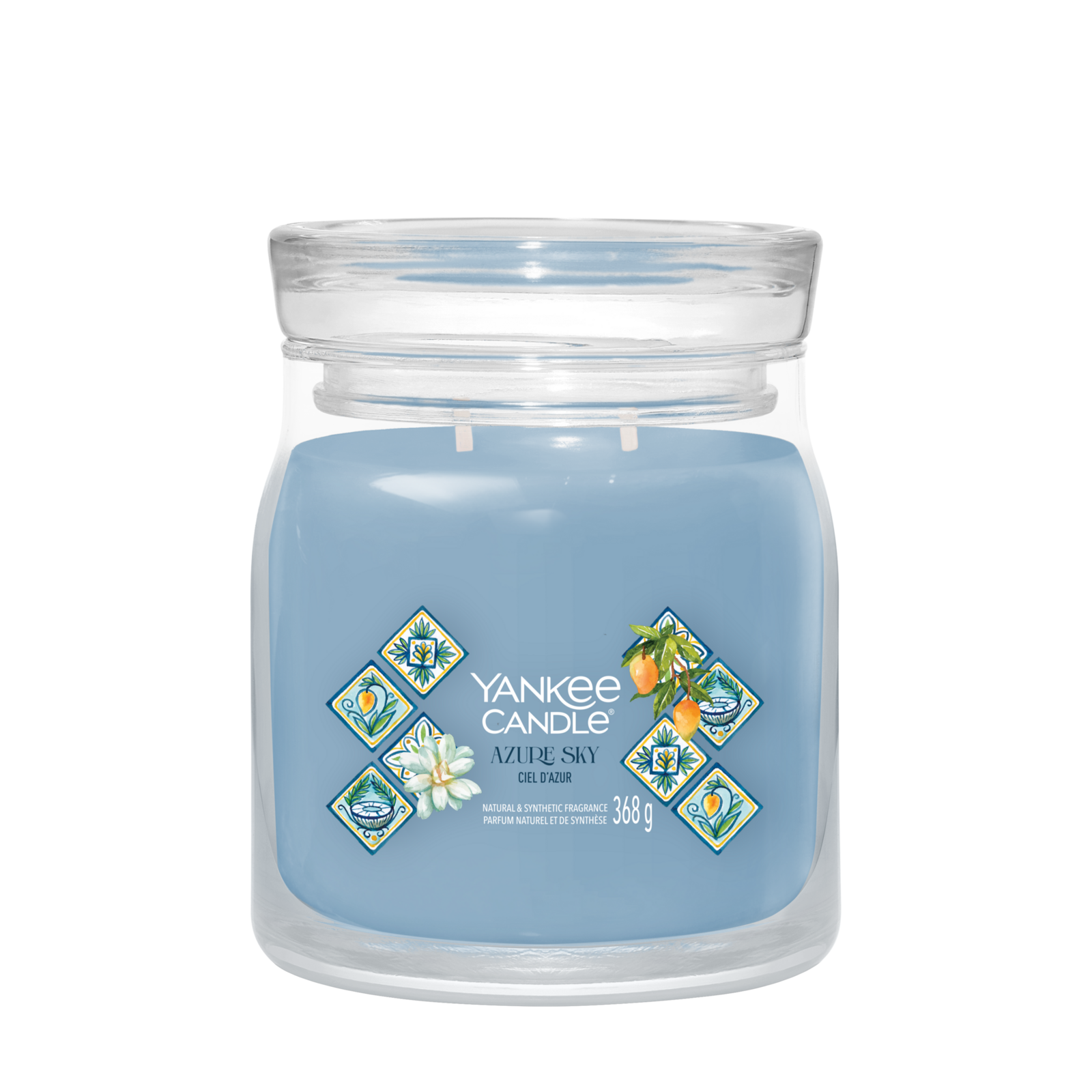Azure Sky Signature Medium Jar 368g 2-Docht